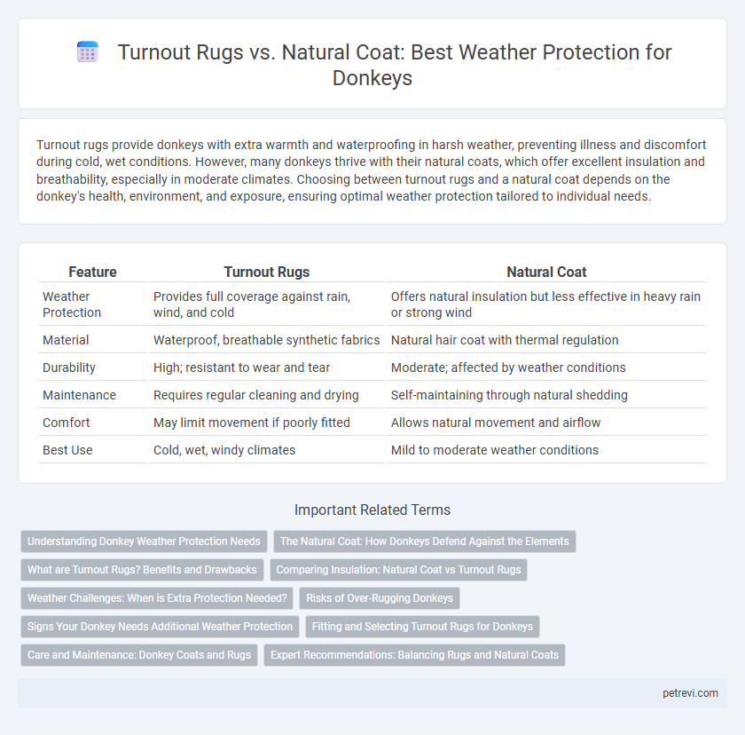 Turnout Rugs vs. Natural Coat: Best Weather Protection for Donkeys