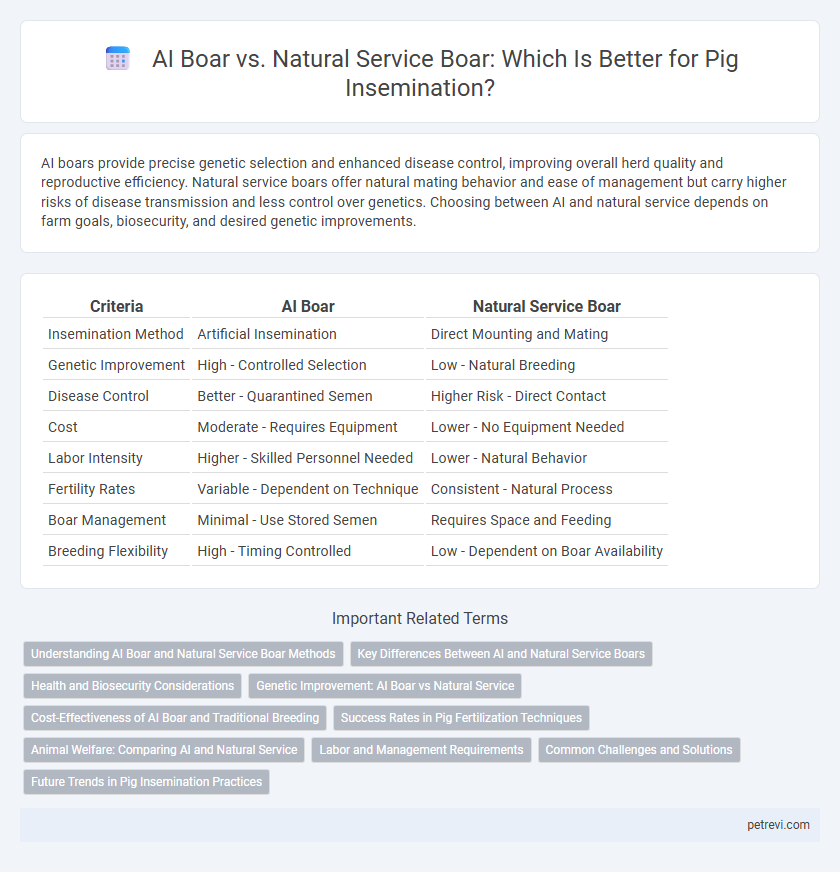 AI Boar vs. Natural Service Boar: Which Is Better for Pig Insemination?