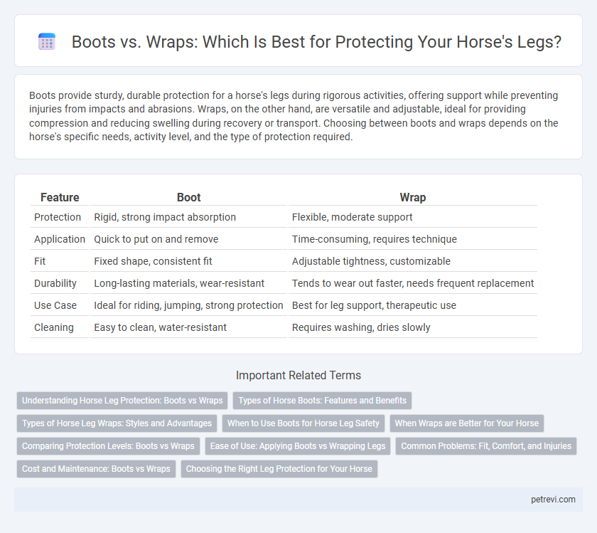Boots vs. Wraps: Which Is Best for Protecting Your Horse's Legs?