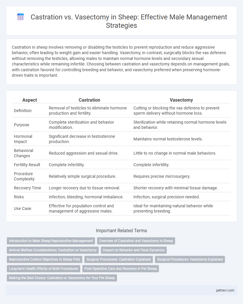 Castration vs. Vasectomy in Sheep: Effective Male Management Strategies