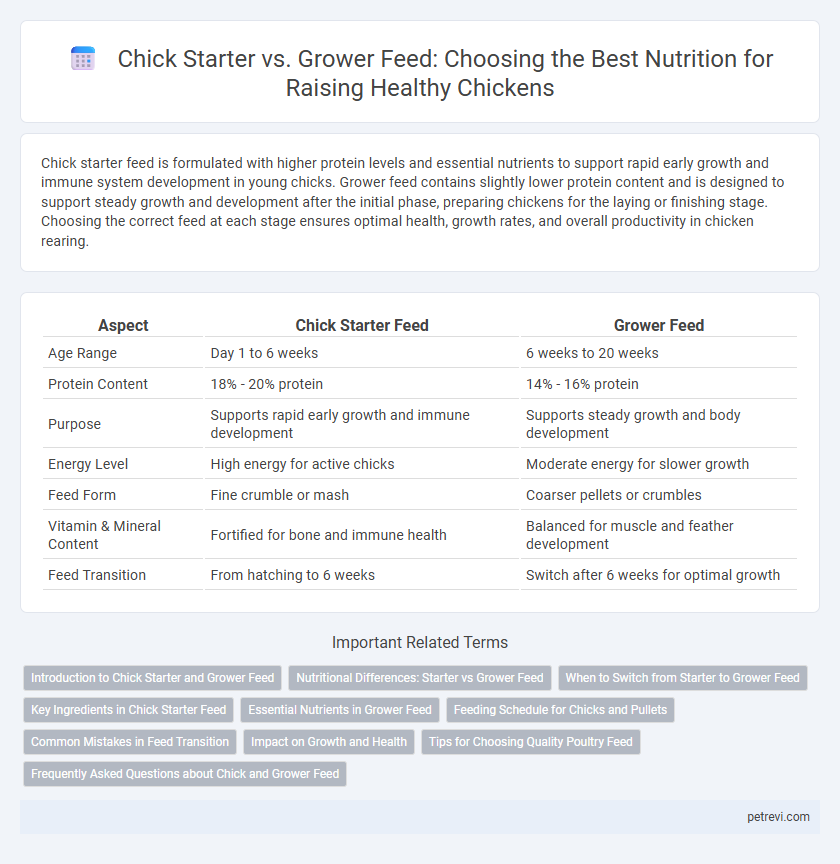 Chick Starter vs. Grower Feed: Choosing the Best Nutrition for Raising Healthy Chickens