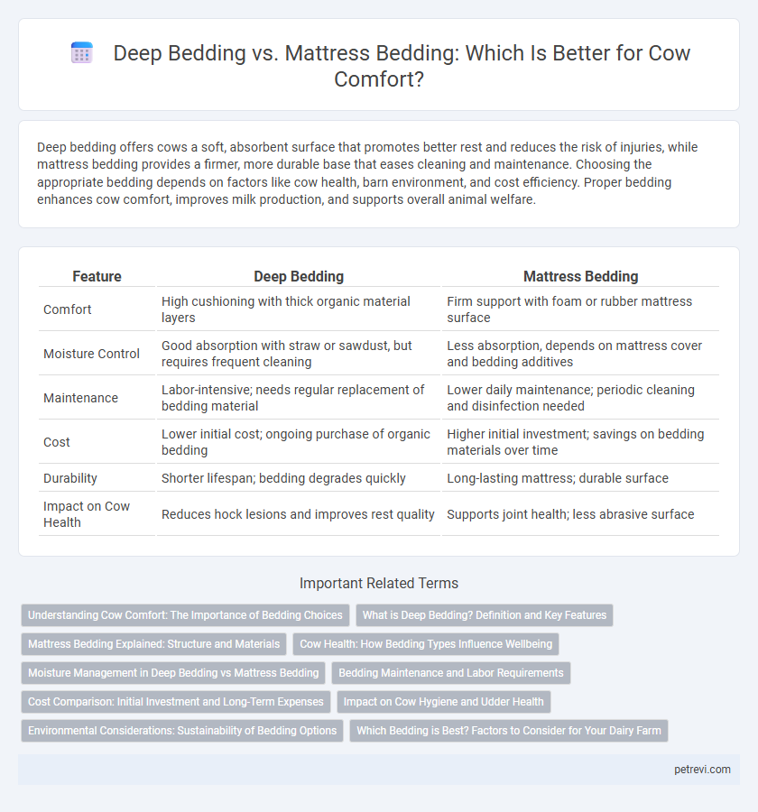 Deep Bedding vs. Mattress Bedding: Which Is Better for Cow Comfort?