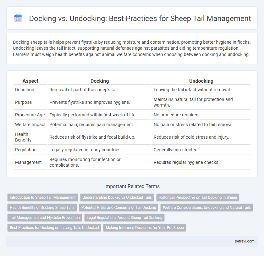 Docking vs. Undocking: Best Practices for Sheep Tail Management