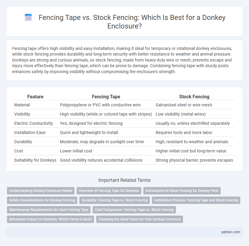 Fencing Tape vs. Stock Fencing: Which Is Best for a Donkey Enclosure?
