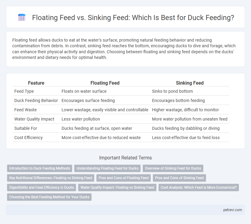 Floating Feed vs. Sinking Feed: Which Is Best for Duck Feeding?