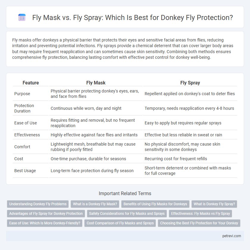 Fly Mask vs. Fly Spray: Which Is Best for Donkey Fly Protection?