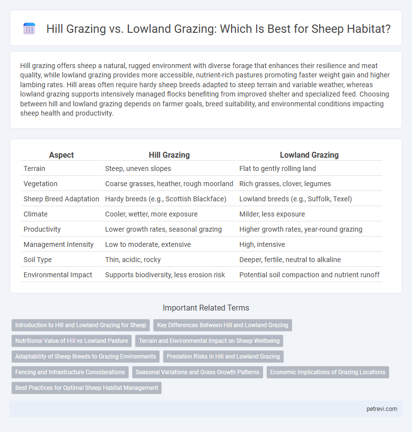 Hill Grazing vs. Lowland Grazing: Which Is Best for Sheep Habitat?