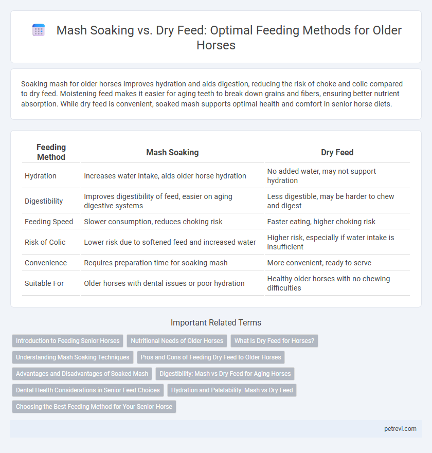 Mash Soaking vs. Dry Feed: Optimal Feeding Methods for Older Horses