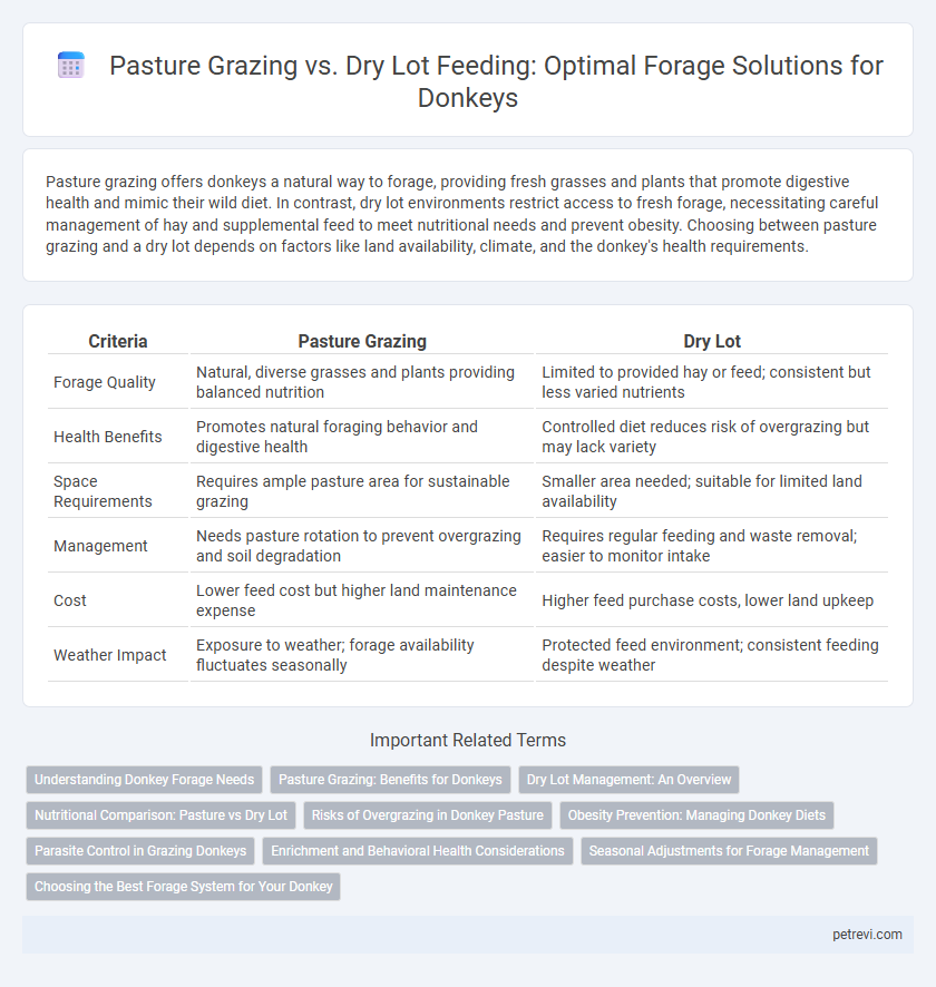 Pasture Grazing vs. Dry Lot Feeding: Optimal Forage Solutions for Donkeys