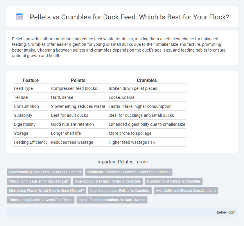 Pellets vs Crumbles for Duck Feed: Which Is Best for Your Flock?