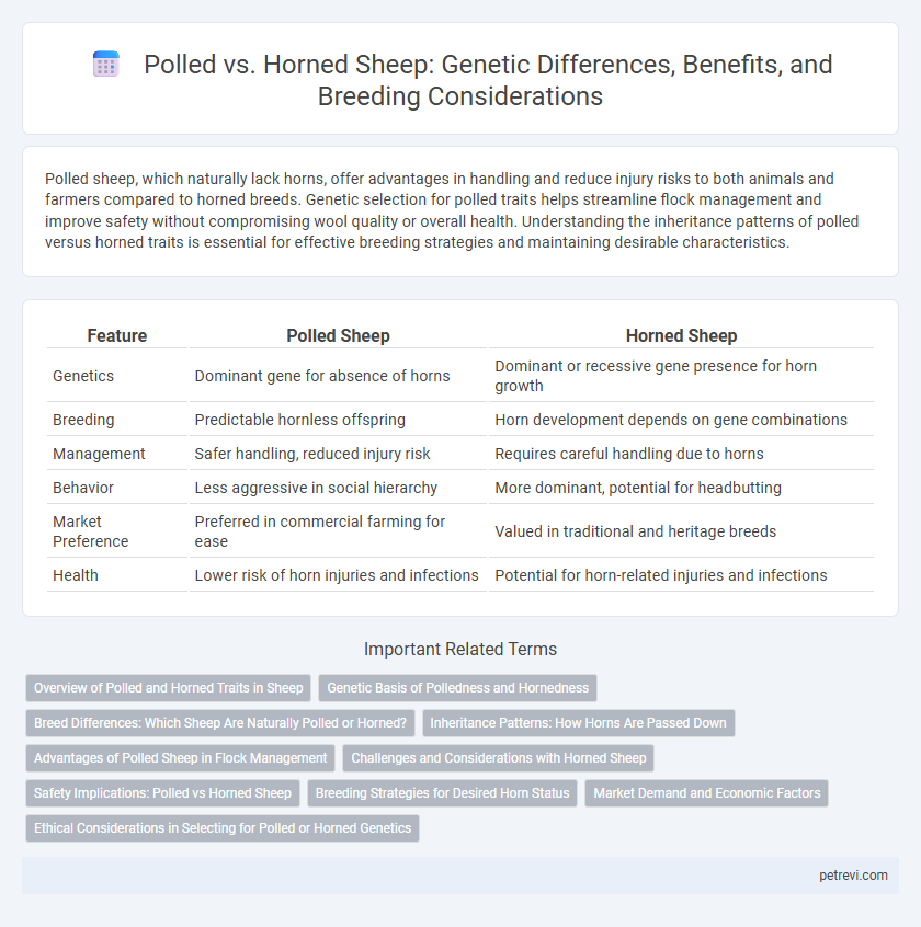 Polled vs. Horned Sheep: Genetic Differences, Benefits, and Breeding Considerations