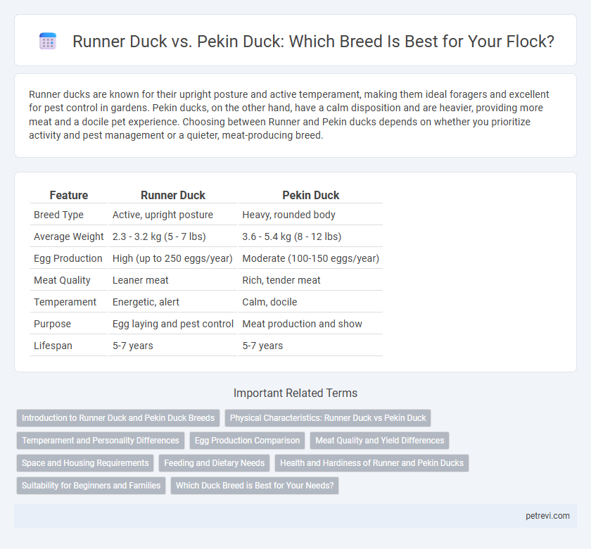 Runner Duck vs. Pekin Duck: Which Breed Is Best for Your Flock?