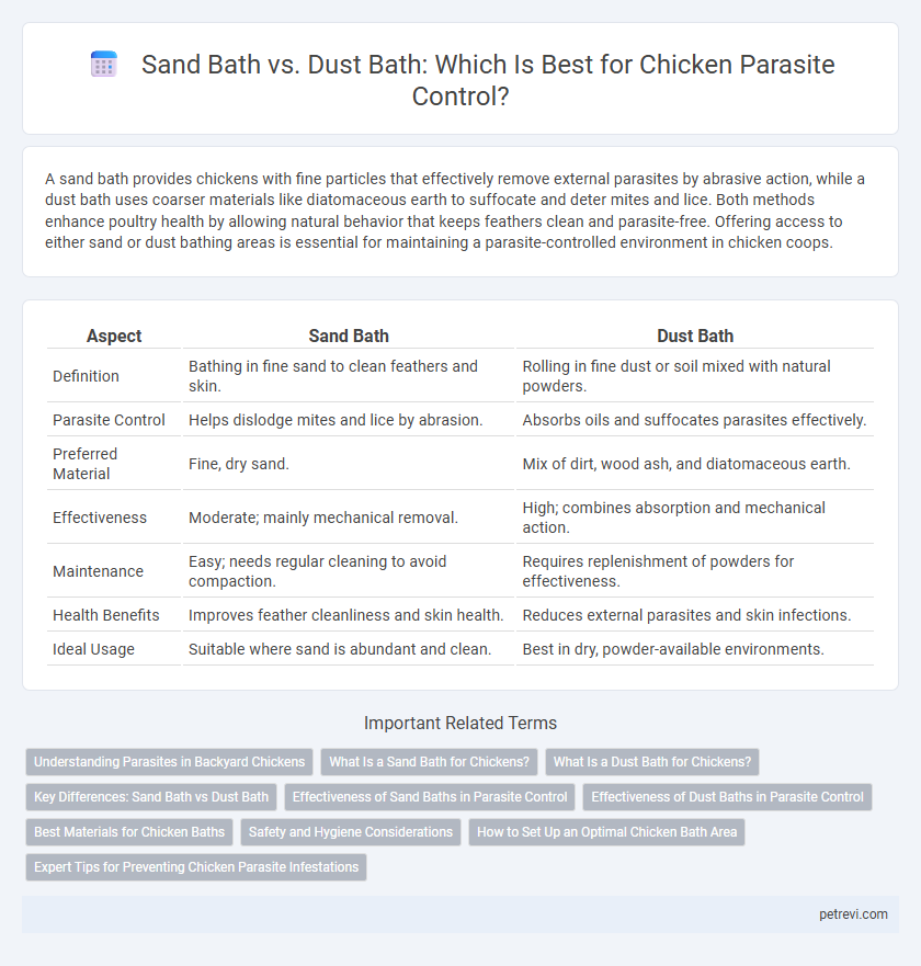 Sand Bath vs. Dust Bath: Which Is Best for Chicken Parasite Control?