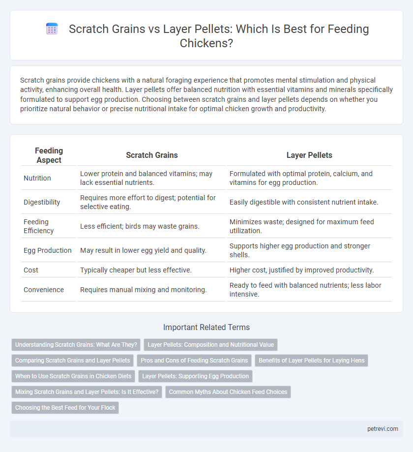Scratch Grains vs Layer Pellets: Which Is Best for Feeding Chickens?