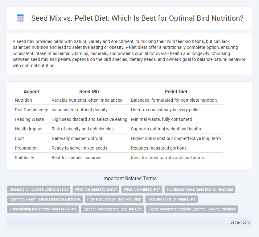 Seed Mix vs. Pellet Diet: Which Is Best for Optimal Bird Nutrition?