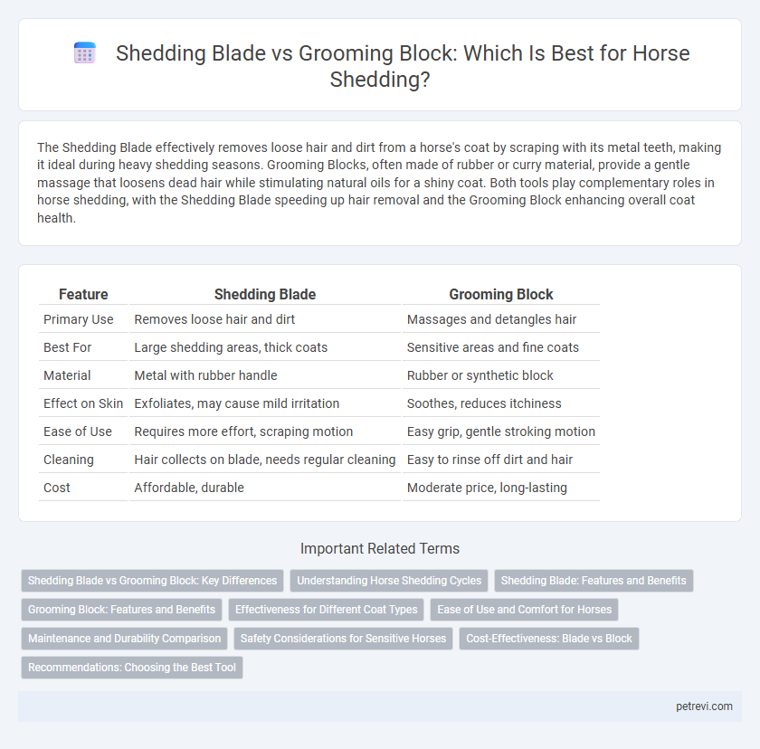 Shedding Blade vs Grooming Block: Which Is Best for Horse Shedding?