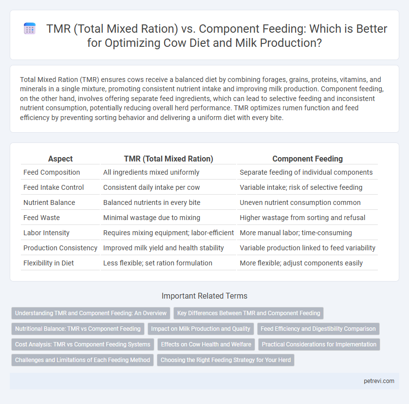 TMR (Total Mixed Ration) vs. Component Feeding: Which is Better for Optimizing Cow Diet and Milk Production?