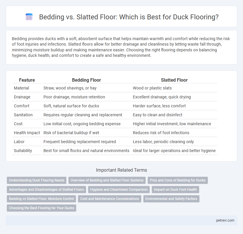 Bedding vs. Slatted Floor: Which is Best for Duck Flooring?