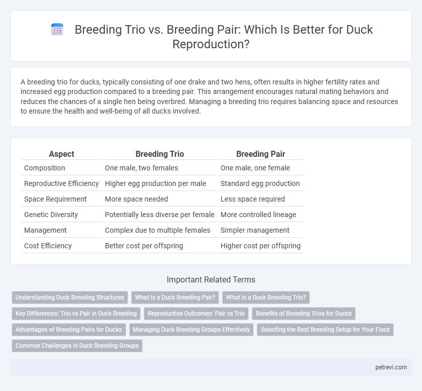 Breeding Trio vs. Breeding Pair: Which Is Better for Duck Reproduction?