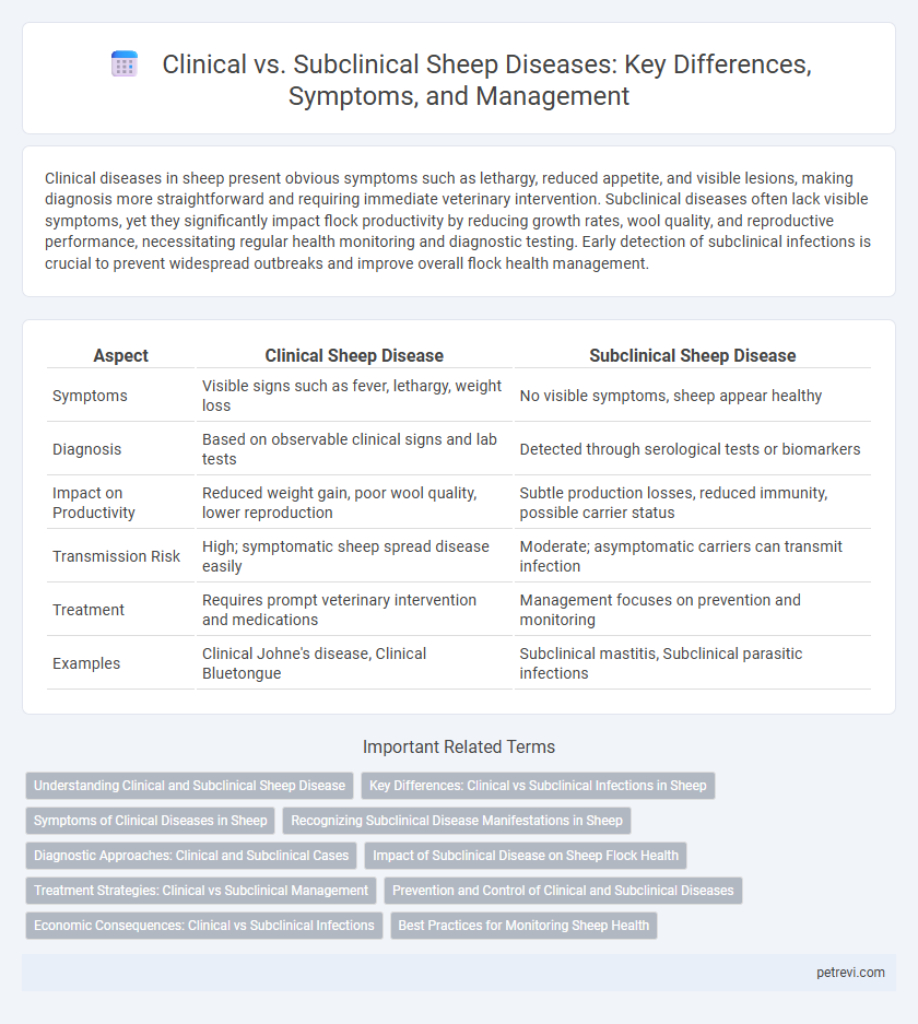 Clinical vs. Subclinical Sheep Diseases: Key Differences, Symptoms, and Management