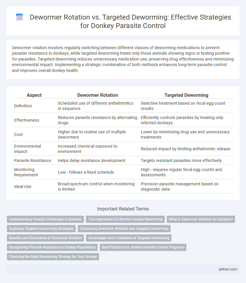 Dewormer Rotation vs. Targeted Deworming: Effective Strategies for Donkey Parasite Control