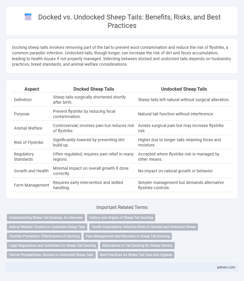 Docked vs. Undocked Sheep Tails: Benefits, Risks, and Best Practices