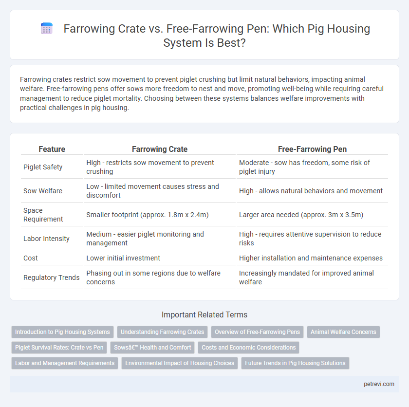 Farrowing Crate vs. Free-Farrowing Pen: Which Pig Housing System Is Best?