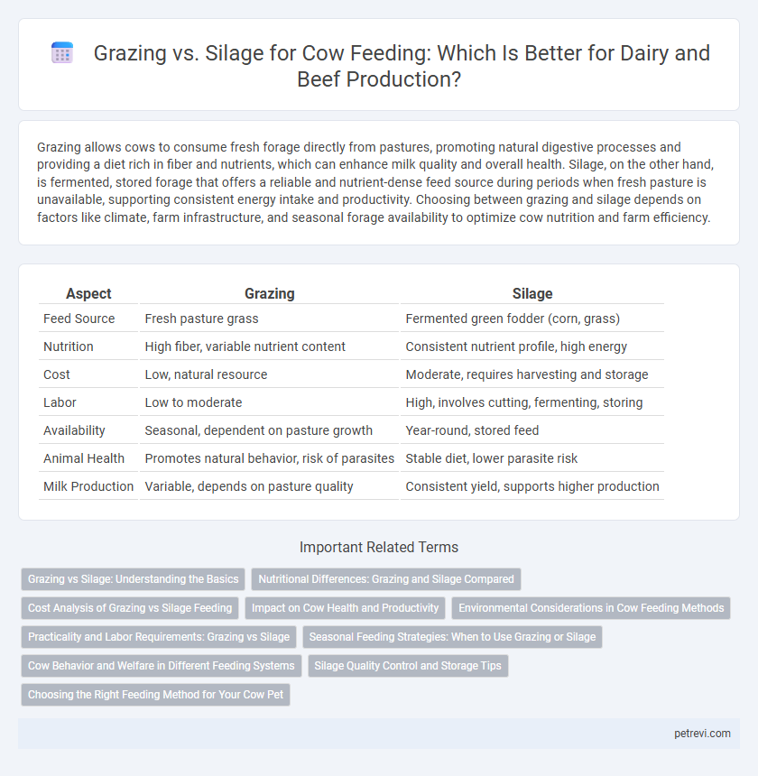 Grazing vs. Silage for Cow Feeding: Which Is Better for Dairy and Beef Production?