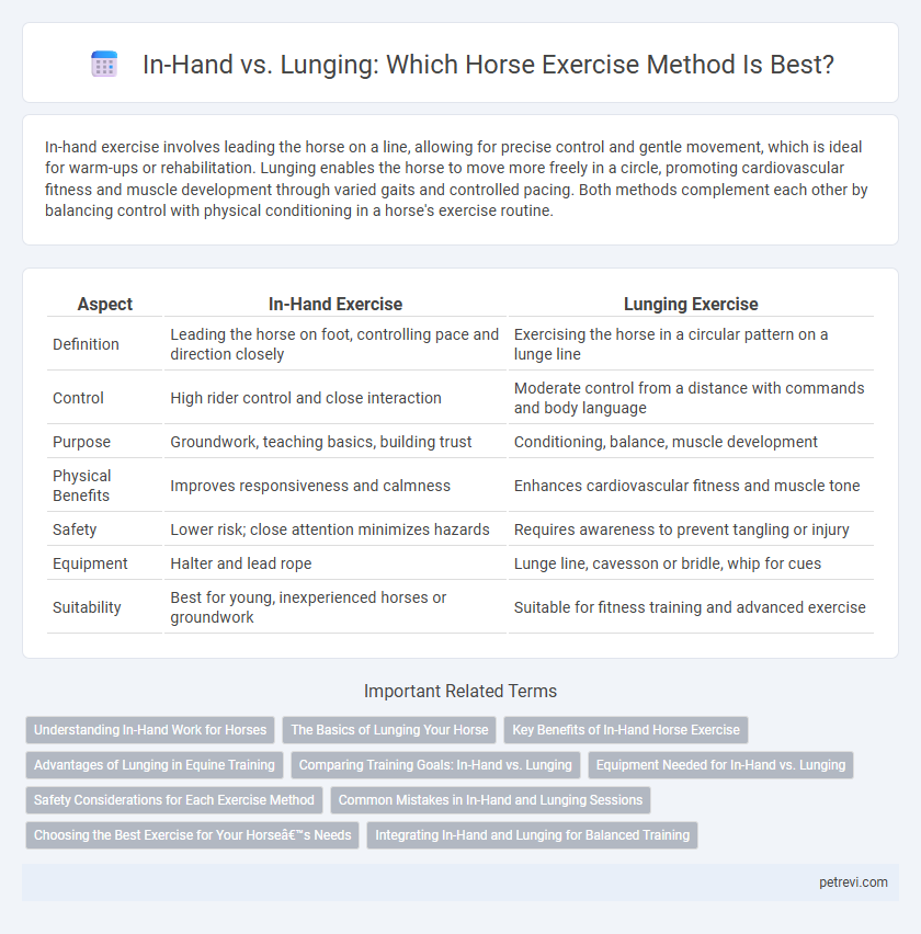 In-Hand vs. Lunging: Which Horse Exercise Method Is Best?