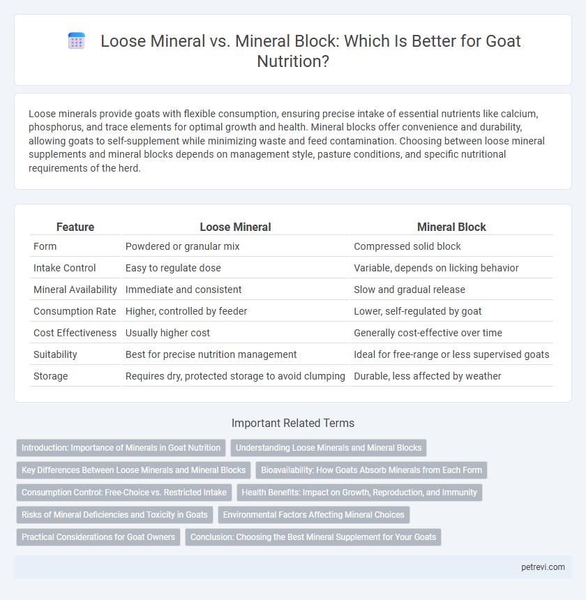 Loose Mineral vs. Mineral Block: Which Is Better for Goat Nutrition?