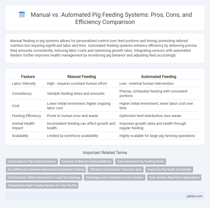 Manual vs. Automated Pig Feeding Systems: Pros, Cons, and Efficiency Comparison