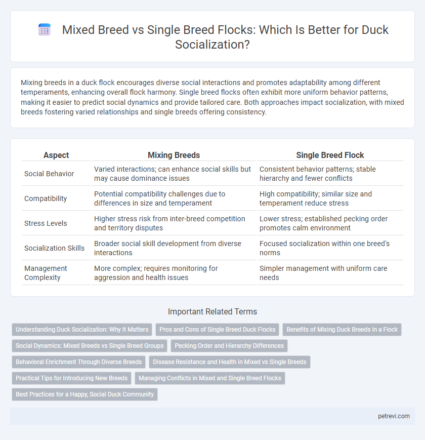 Mixed Breed vs Single Breed Flocks: Which Is Better for Duck Socialization?