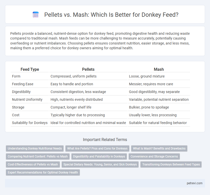 Pellets vs. Mash: Which Is Better for Donkey Feed?