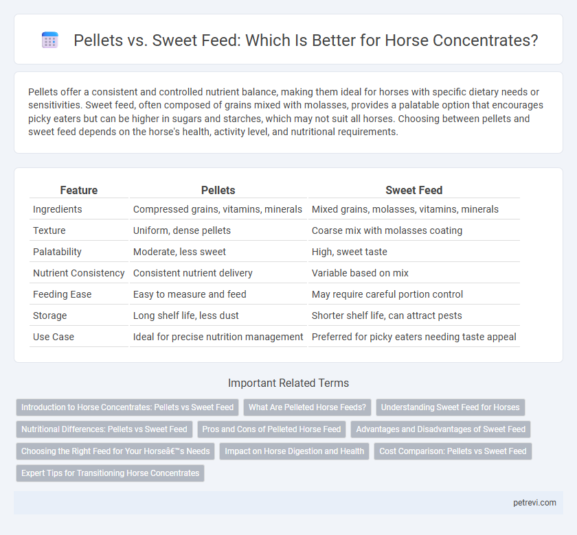 Pellets vs. Sweet Feed: Which Is Better for Horse Concentrates?