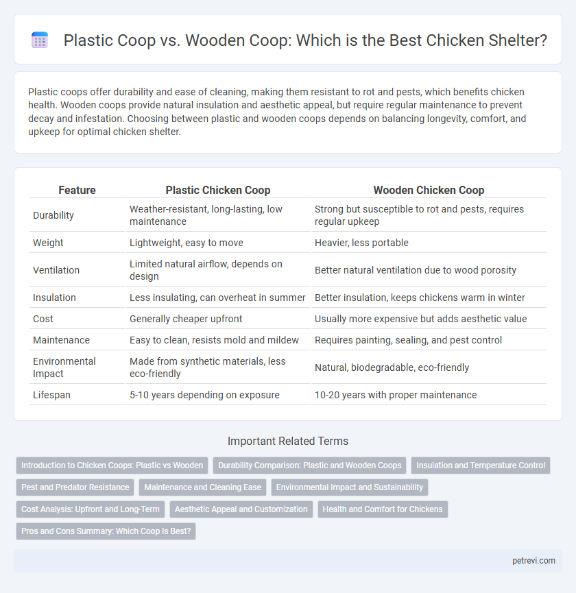 Plastic Coop vs. Wooden Coop: Which is the Best Chicken Shelter?