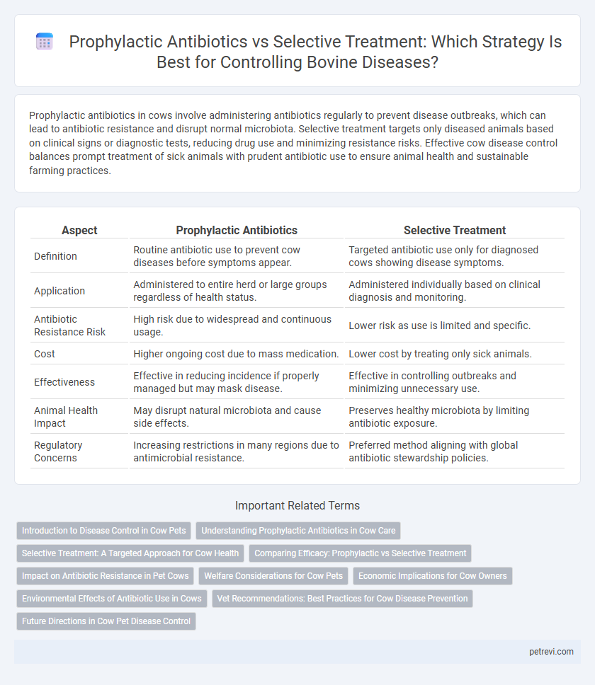 Prophylactic Antibiotics vs Selective Treatment: Which Strategy Is Best for Controlling Bovine Diseases?