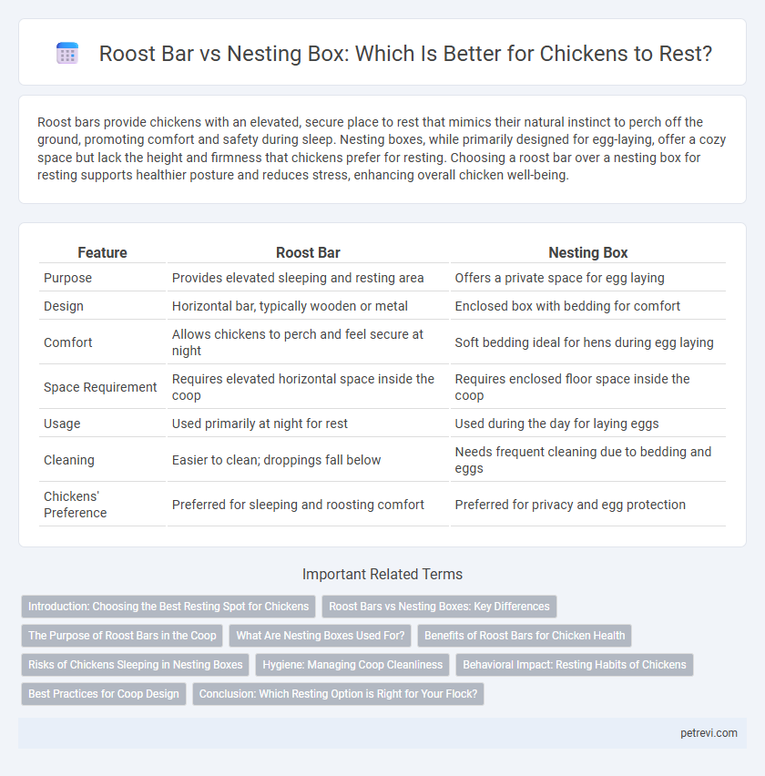 Roost Bar vs Nesting Box: Which Is Better for Chickens to Rest?