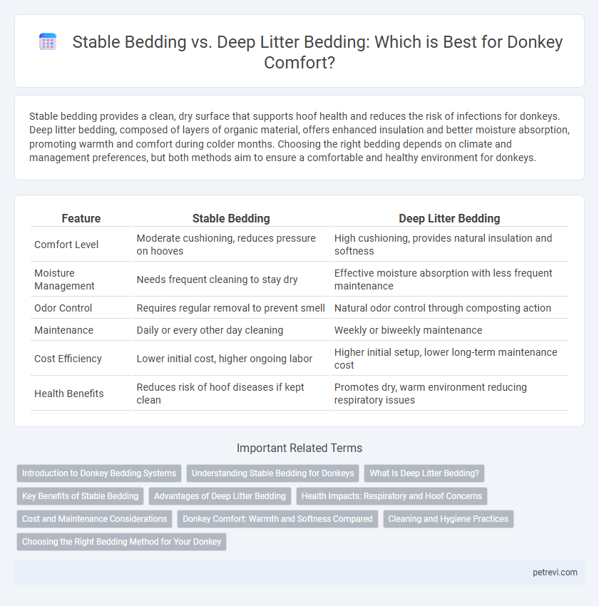 Stable Bedding vs. Deep Litter Bedding: Which is Best for Donkey Comfort?