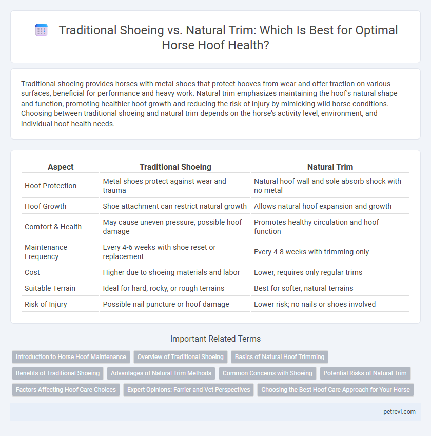 Traditional Shoeing vs. Natural Trim: Which Is Best for Optimal Horse Hoof Health?