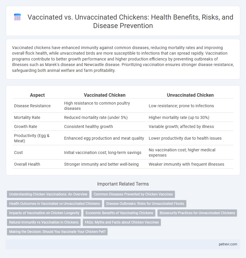 Vaccinated vs. Unvaccinated Chickens: Health Benefits, Risks, and Disease Prevention