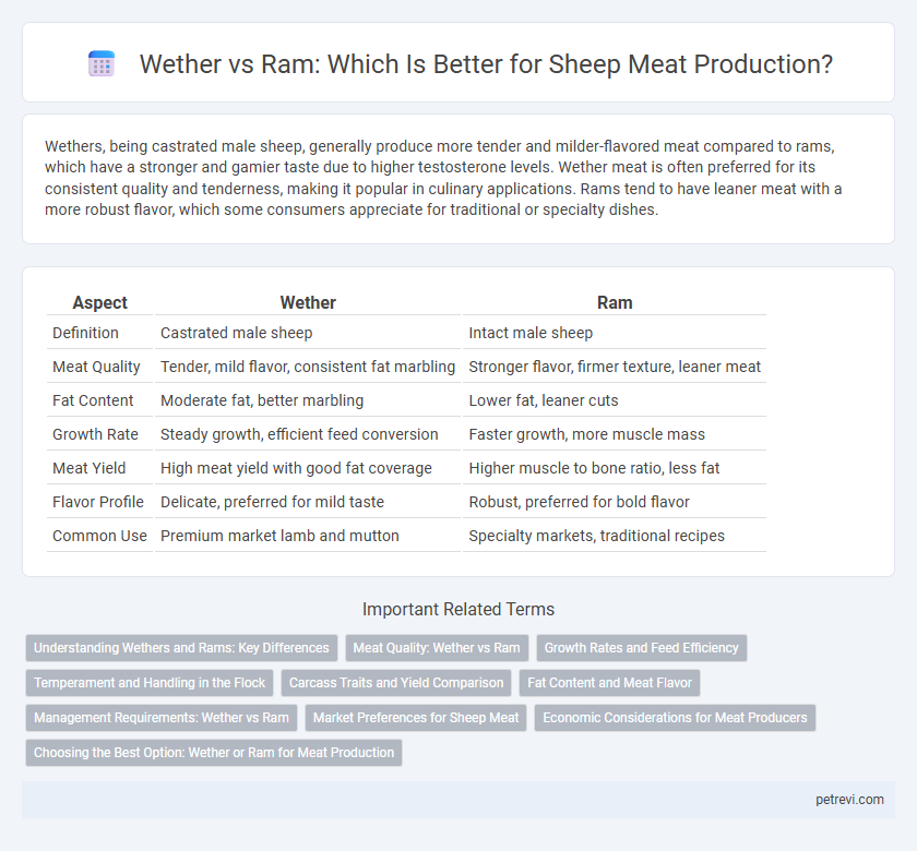 Wether vs Ram: Which Is Better for Sheep Meat Production?