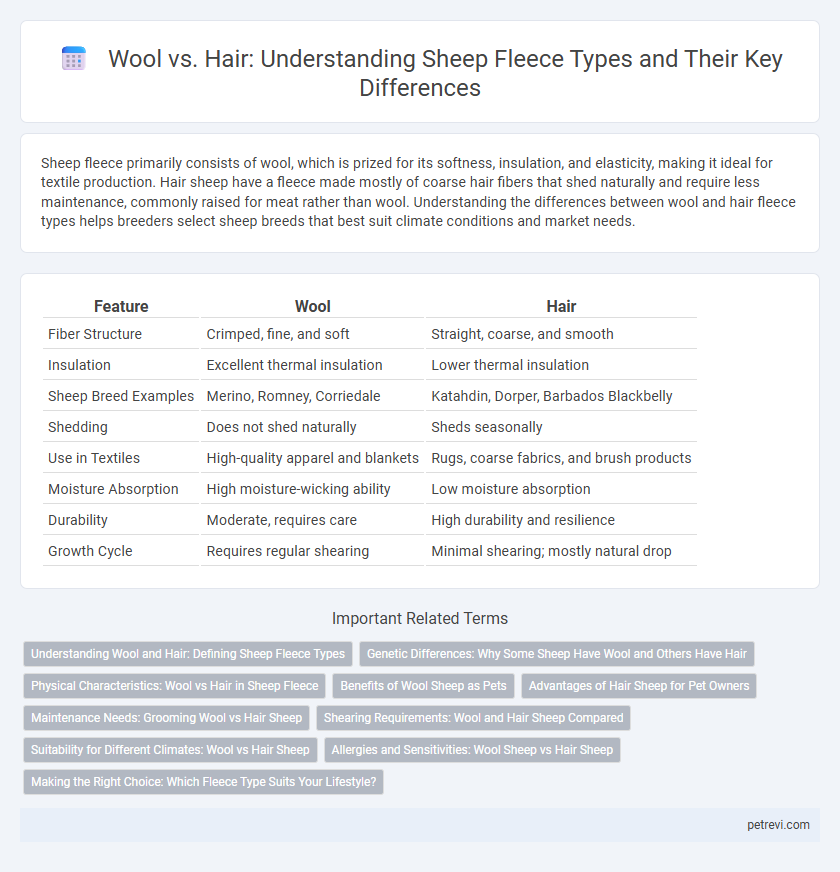 Wool vs. Hair: Understanding Sheep Fleece Types and Their Key Differences