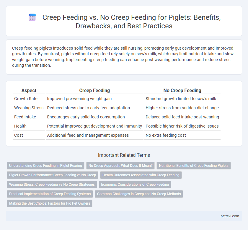 Creep Feeding vs. No Creep Feeding for Piglets: Benefits, Drawbacks, and Best Practices