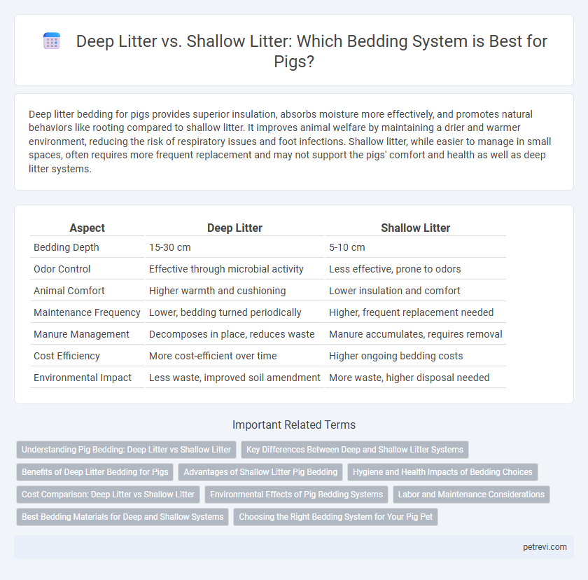 Deep Litter vs. Shallow Litter: Which Bedding System is Best for Pigs?
