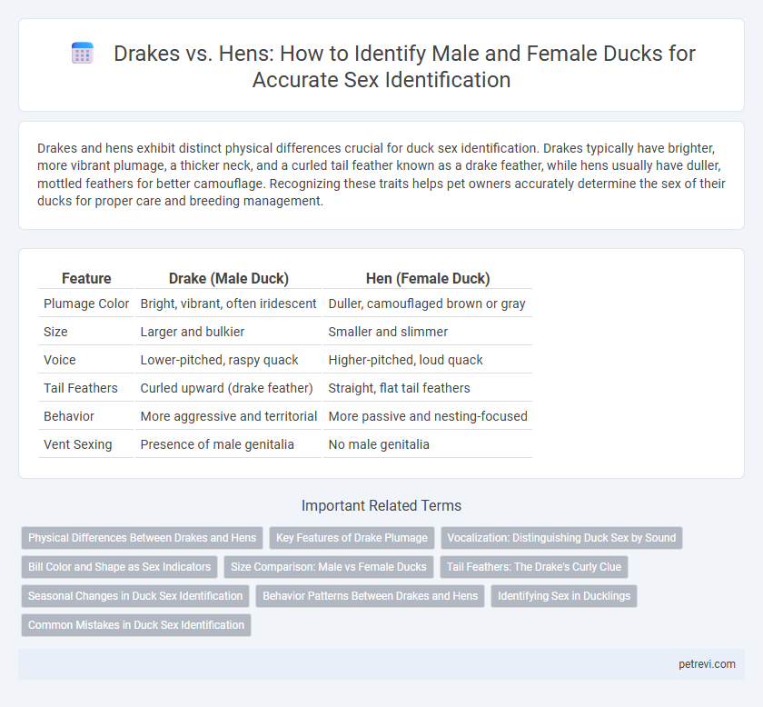 Drakes vs. Hens: How to Identify Male and Female Ducks for Accurate Sex Identification