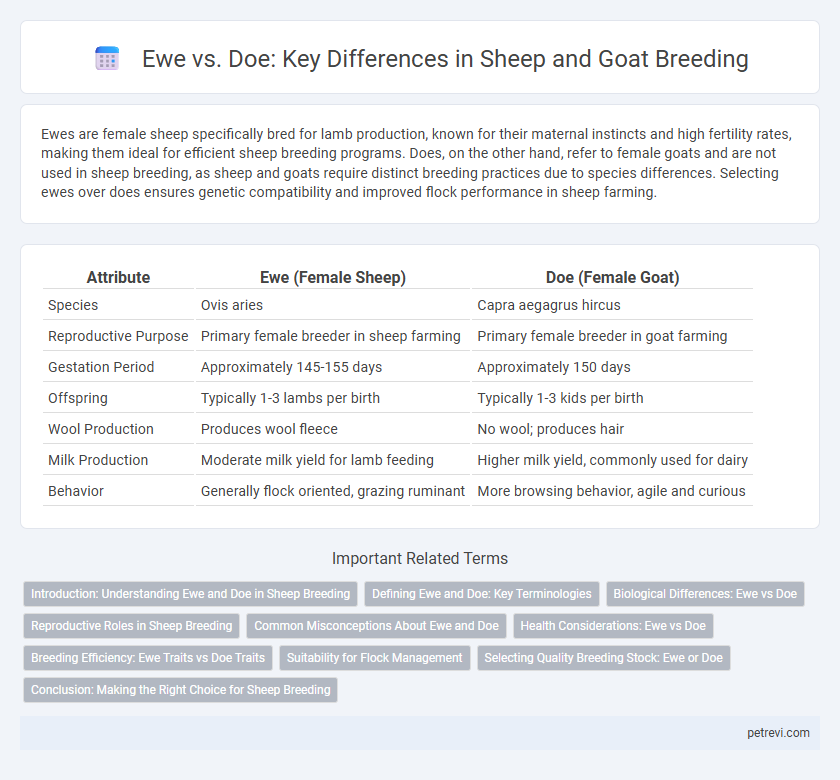 Ewe vs. Doe: Key Differences in Sheep and Goat Breeding