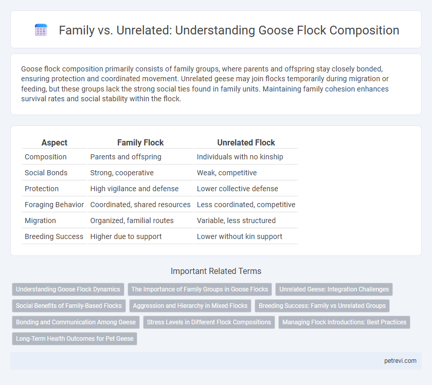 Family vs. Unrelated: Understanding Goose Flock Composition