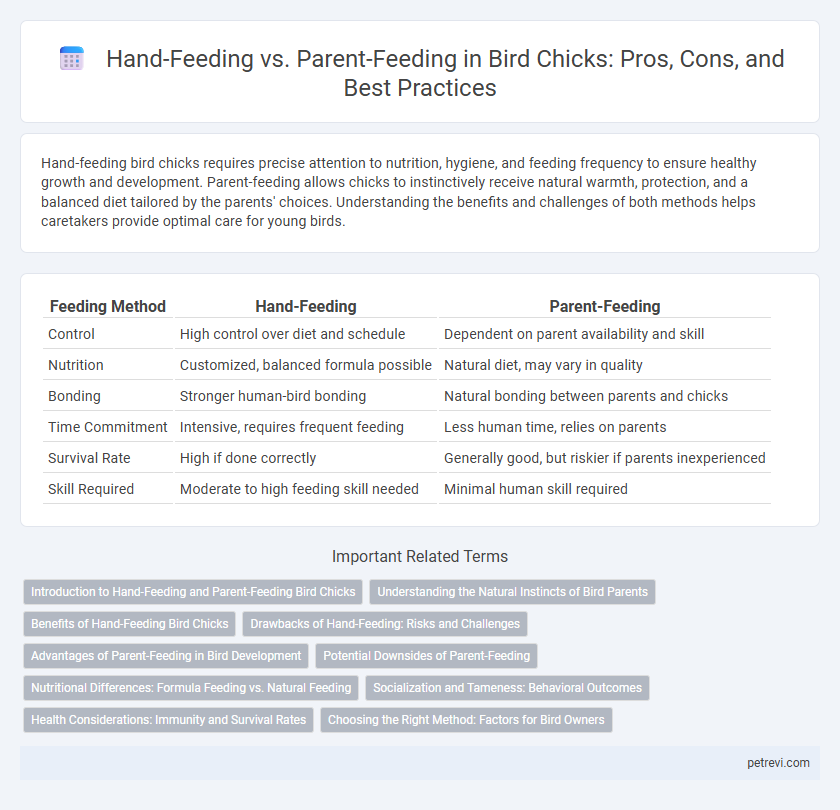 Hand-Feeding vs. Parent-Feeding in Bird Chicks: Pros, Cons, and Best Practices