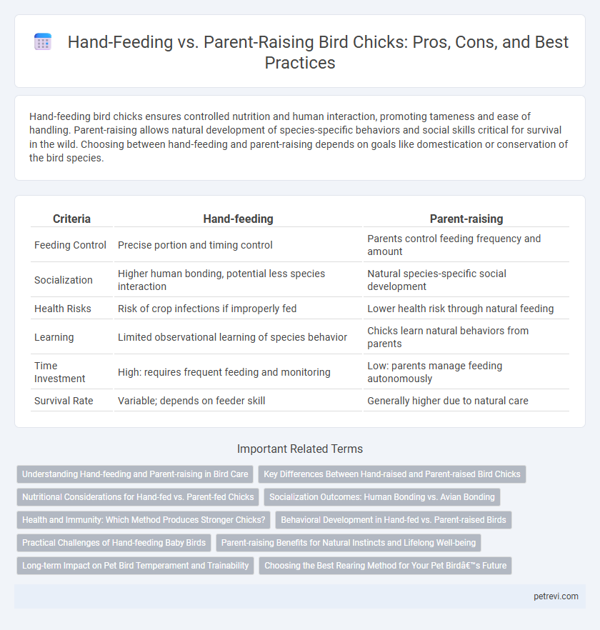 Hand-Feeding vs. Parent-Raising Bird Chicks: Pros, Cons, and Best Practices