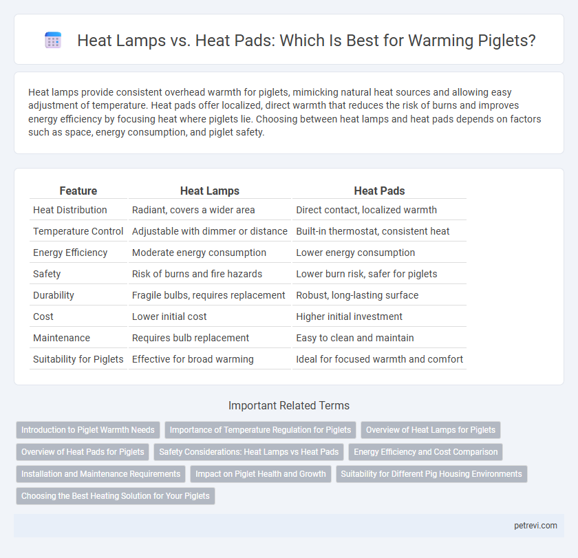 Heat Lamps vs. Heat Pads: Which Is Best for Warming Piglets?